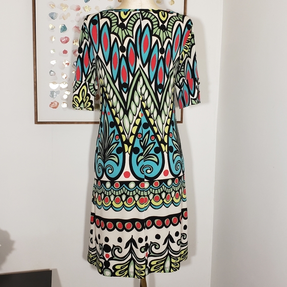 V1 Couture geometric print dress size 8 - Picture 4 of 8